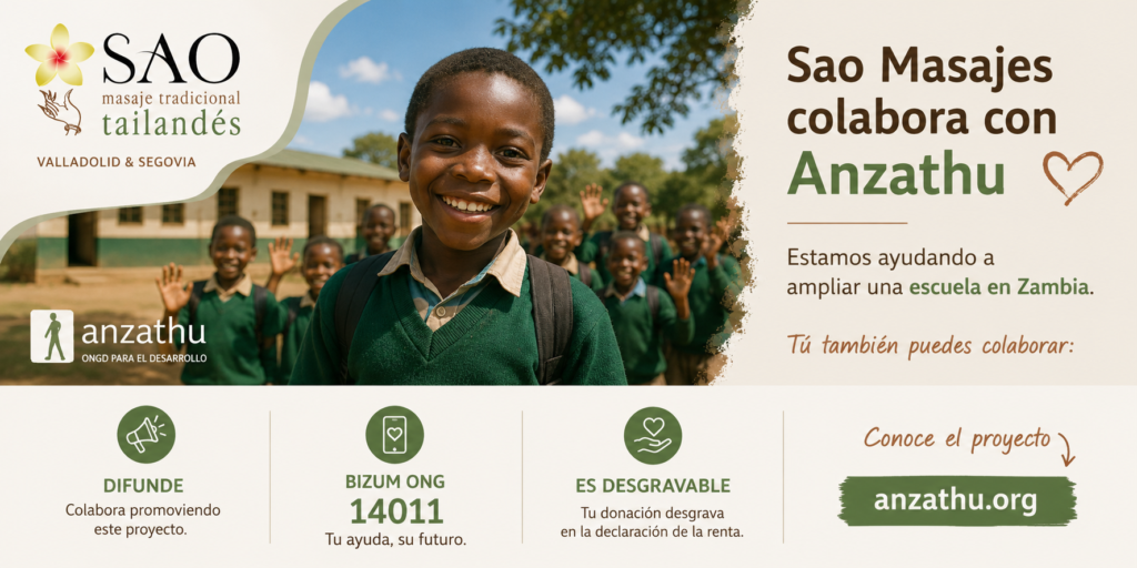 Sao masajes colabora con Anzathu